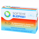 SOFTEYE BLEPHA+ – chusteczki i kompres, 14 szt.