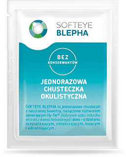 SOFTEYE BLEPHA – pojedyncza saszetka chusteczki okulistycznej