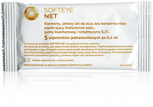 SOFTEYE NET – pojedyncza saszetka żelu do oczu 0,4 ml