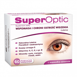 SuperOptic 60 kapsułek – opakowanie, bez tła