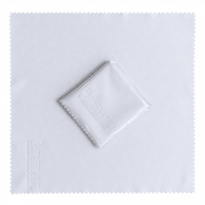 Biała ściereczka Visus z mikrofibry 19 × 19 cm, bez tła