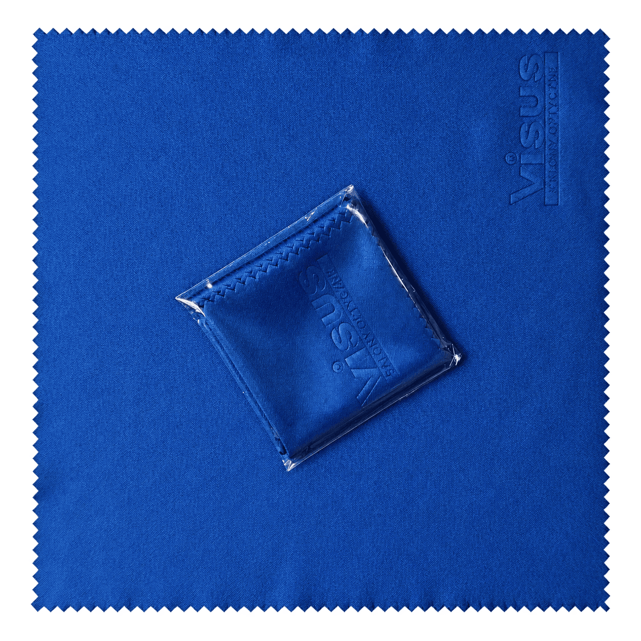 visus-sciereczka-niebieska-cutout Niebieska ściereczka Visus z mikrofibry 19 × 19 cm, bez tła