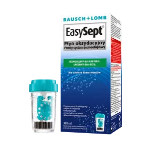 EasySept 360 ml — opakowanie płynu oksydacyjnego i pojemnik do neutralizacji