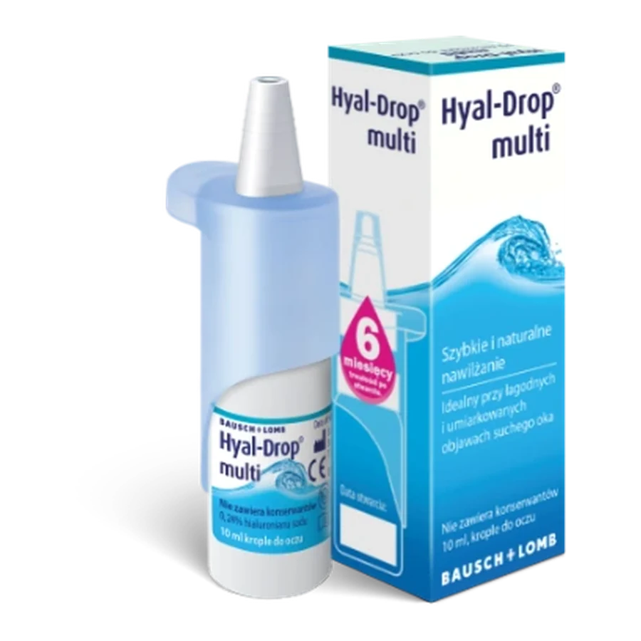 hyal-drop-multi-10ml Bausch & Lomb Hyal-Drop multi 10 ml โ opakowanie i butelka