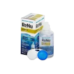 ReNu Advanced 100 ml — opakowanie, butelka i pojemnik na soczewki